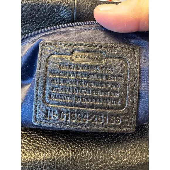 Coach Madison Madeline pebbled leather East/West Satchel silver hardware - Picture 9 of 9